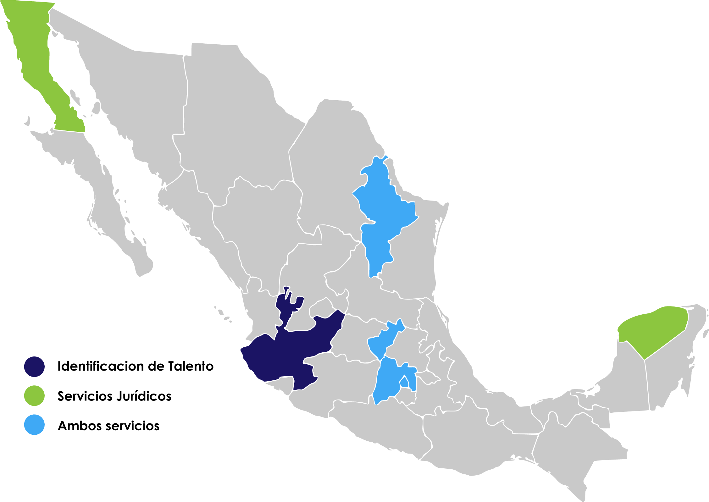 Mapa de presencia de WMA Talento Humano